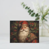 Carte Postale Père Noël vintage (Debout devant)