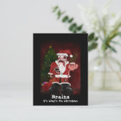 Carte postale Père Noël Zombie (Debout devant)