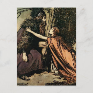 Carte Postale "Père, père, ce qui te mange" par Arthur Rackham