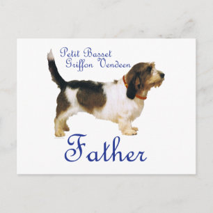 Carte Postale Père Petit Basset Griffon Vendéen