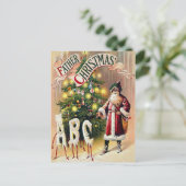 Carte Postale Père vintage Noël (Debout devant)