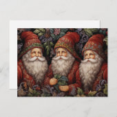 Carte Postale Père vintage Noël (Devant / Derrière)