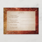 Carte Postale Père vintage Noël et Holly (Dos)