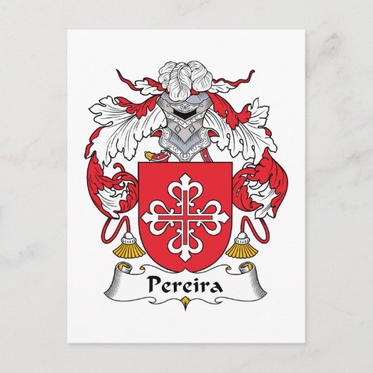 Carte Postale Pereira Family Crest (Devant)