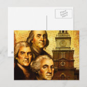 Carte Postale Pères fondateurs (Devant / Derrière)