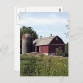 Carte Postale Perfect Red Barn et Silo (Devant / Derrière)