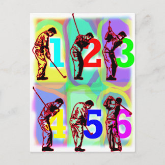 Carte Postale perfectionnez les couleurs sauvages d'oscillation