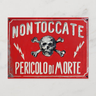 Carte Postale Pericolo di Morte