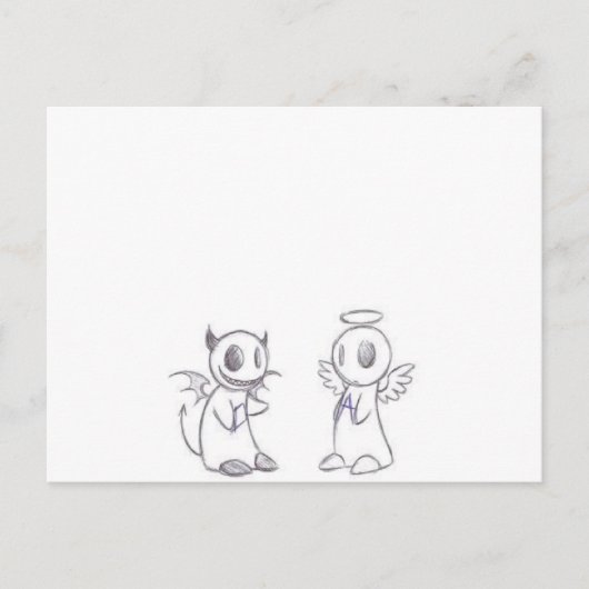 CARTE POSTALE PÉRIL ET ANGEL (Devant)