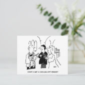 Carte Postale Période de réflexion de mariage drôle (Debout devant)