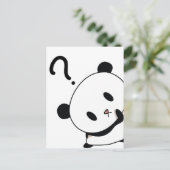 Carte Postale période des questions panda (Debout devant)