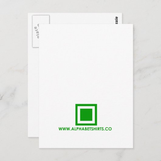 Carte Postale Période verte (Devant / Derrière)