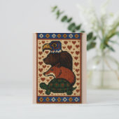 Carte Postale Perles animales Totem (Debout devant)