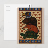Carte Postale Perles animales Totem (Devant / Derrière)
