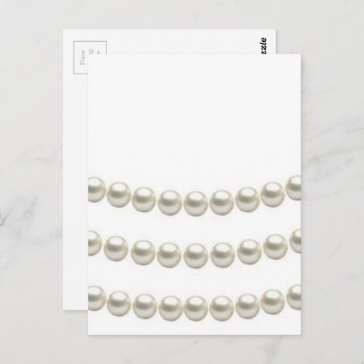 Carte Postale Perles classiques (Devant / Derrière)