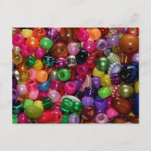 Carte Postale Perles de bijoux colorées