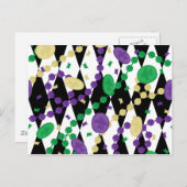 Carte Postale Perles Mardi Gras (Devant / Derrière)