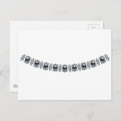 Carte Postale Perles noires fortes (Devant / Derrière)