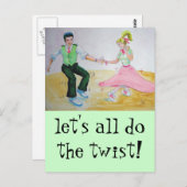 Carte Postale permet à tous de faire des danseuses de swing (Devant / Derrière)