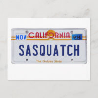 Permis de la Californie Sasquatch