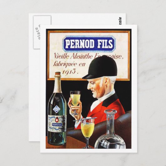Carte Postale Pernod Fils (Devant / Derrière)