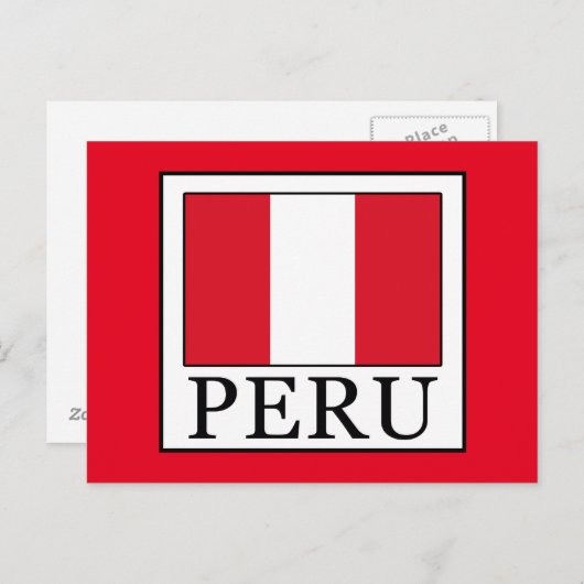 Carte Postale Pérou (Devant / Derrière)