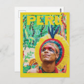 Carte Postale Pérou Amazon Rainforest (Devant / Derrière)