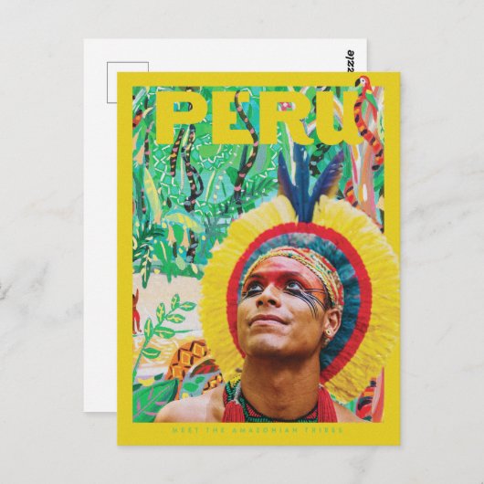 Carte Postale Pérou Amazon Rainforest (Devant / Derrière)
