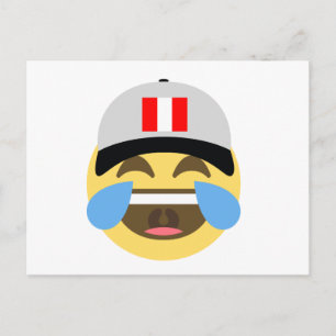 Carte Postale Pérou Casquette riant Emoji