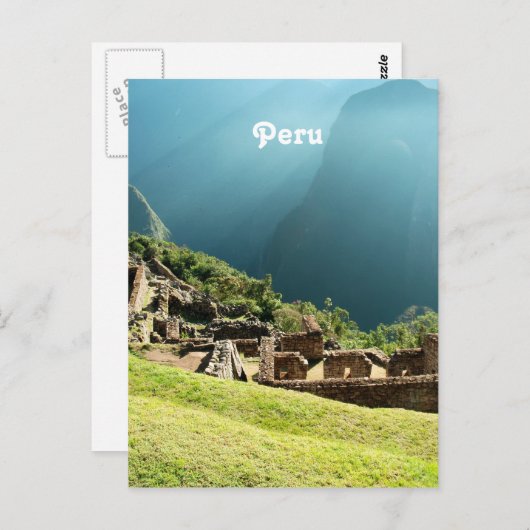 Carte Postale Pérou Landscape (Devant / Derrière)
