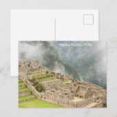 Carte Postale Pérou Machu Picchu (Devant / Derrière)