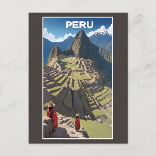 Carte Postale Pérou Machu Picchu (Devant)