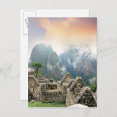 Carte Postale Pérou, Machu Picchu, ancienne ville perdue de (Devant / Derrière)