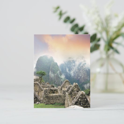 Carte Postale Pérou, Machu Picchu, ancienne ville perdue de (Debout devant)