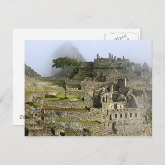 Carte Postale Pérou, Machu Picchu. L'ancienne citadelle de (Devant / Derrière)