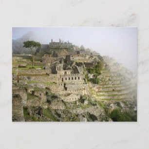 Carte Postale Pérou, Machu Picchu. L'ancienne citadelle de Machu