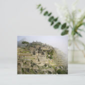 Carte Postale Pérou, Machu Picchu. L'ancienne citadelle de Machu (Debout devant)