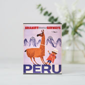 Carte Postale Pérou Voyage Vintage (Debout devant)