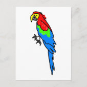 Carte Postale perroquet (Devant)
