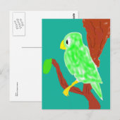 Carte Postale Perroquet (Devant / Derrière)