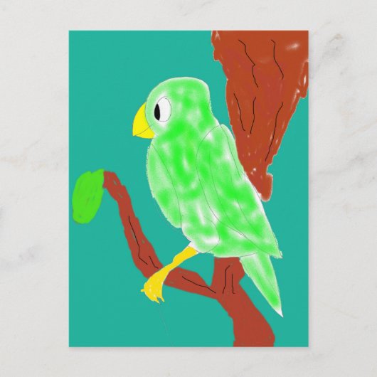 Carte Postale Perroquet (Devant)
