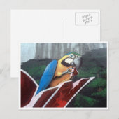 Carte Postale perroquet (Devant / Derrière)