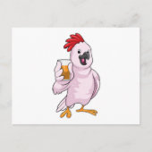 Carte Postale Perroquet avec jus (Devant)