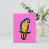 Carte Postale Perroquet bleu (Debout devant)