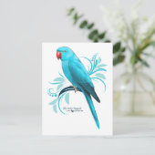 Carte Postale Perroquet bleu indien (Debout devant)