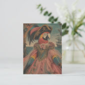 Carte Postale Perroquet pirate adorable (Debout devant)