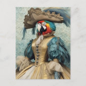 Carte Postale Perroquet pirate mignon (Devant)