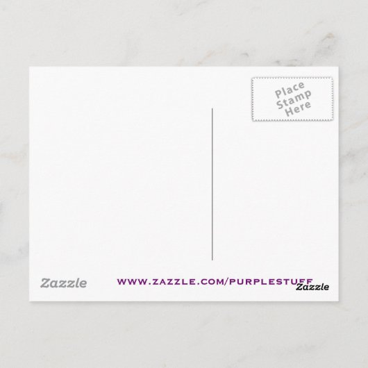 Carte Postale Perroquet pourpre (Dos)