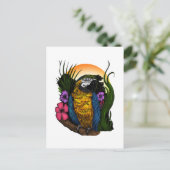 Carte Postale Perroquet tropical (Debout devant)