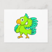 Carte Postale Perroquet vert (Devant)